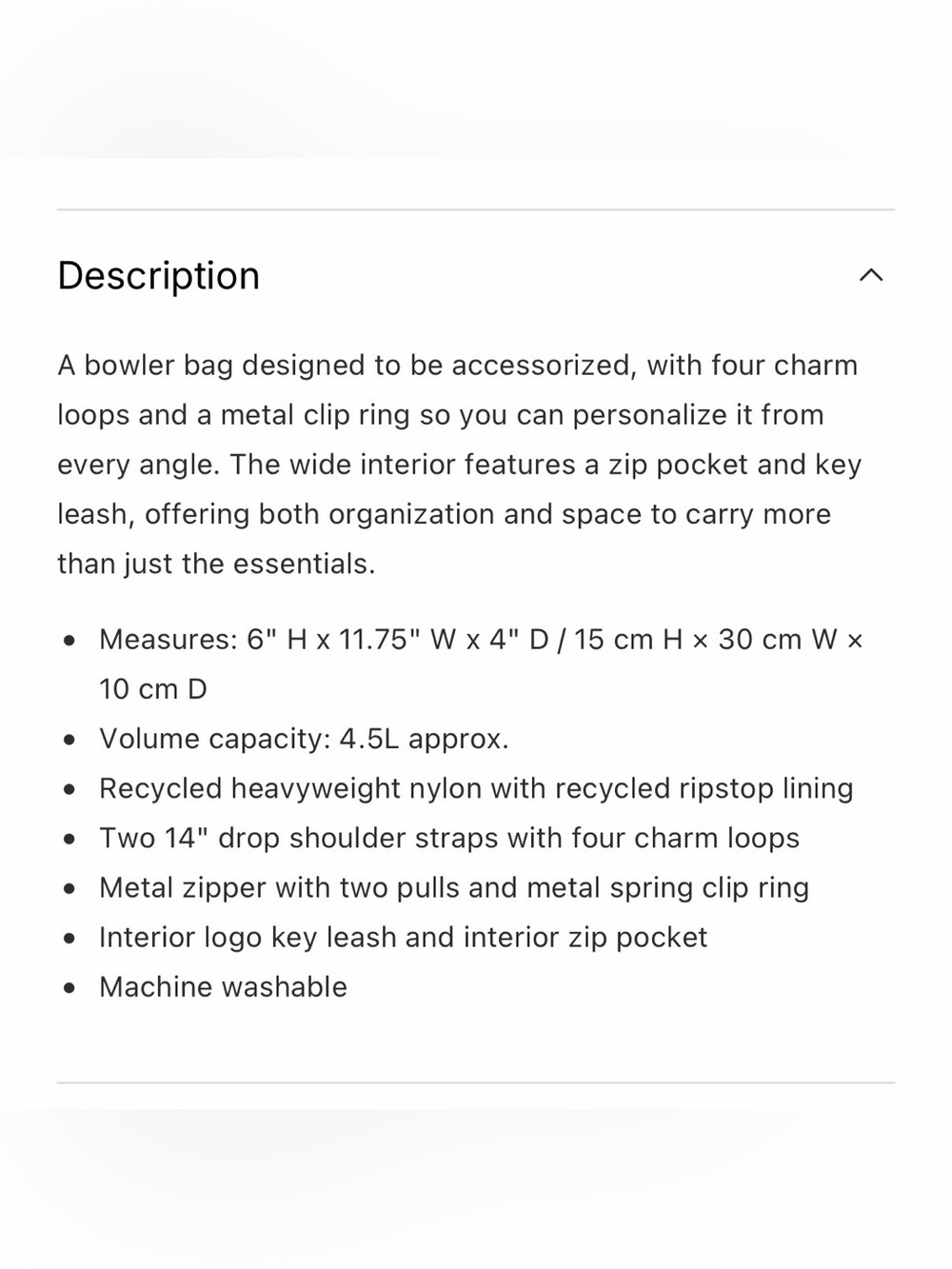 BAGGU Nylon Bowler Bag - Picture 5 of 5